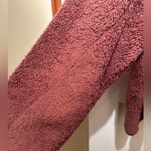 Girlfriend Collective Recycled Half Zip Fleece in Plume - Picture 6 of 8